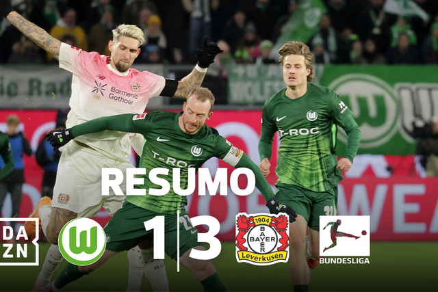 Grimaldo assiste e Leverkusen impõe nova derrota ao Wolfsburgo (resumo)