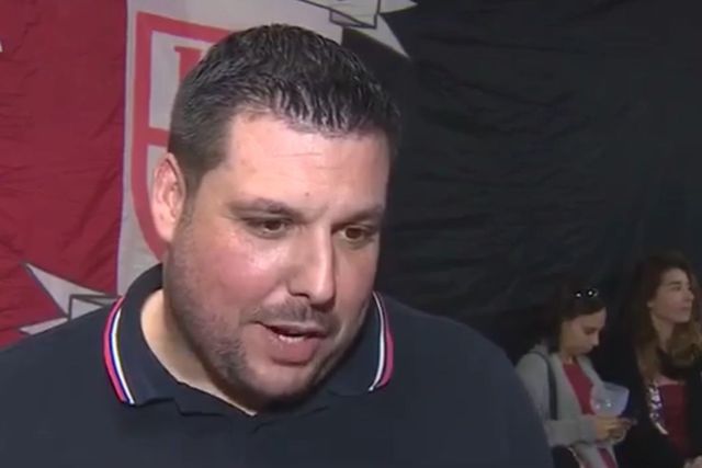 Sérgio Caetano, elemento da claque benfiquista Diabos Vermelhos - Foto D. R.