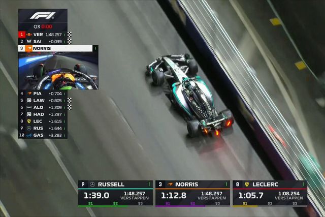 Lando Norris derrapou... e ainda conseguiu a 'pole position'