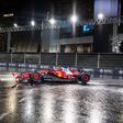 Ferrari de Lewis Hamilton em Las Vagas não acabou a qualificação