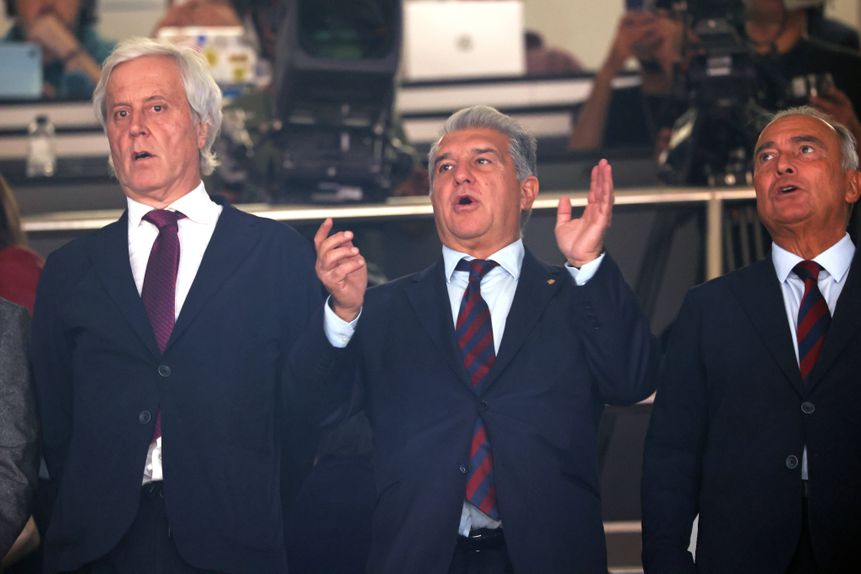 Presidente do Barcelona, Joan Laporta