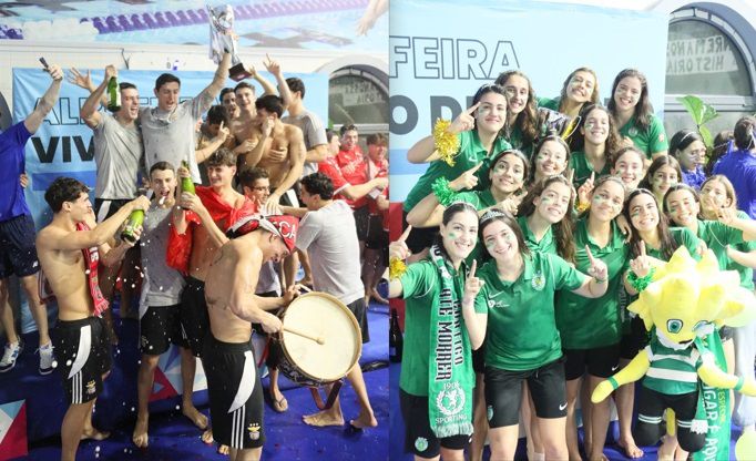 Benfica arrasador faz o tri nos homens, Sporting de volta ao topo nas senhoras