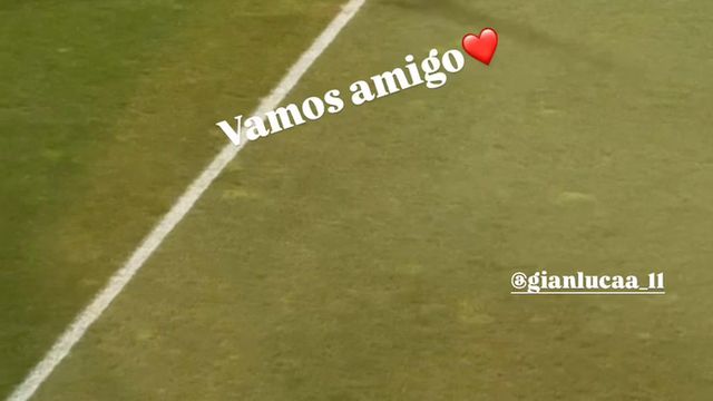 Di María foi ver o amigo Prestianni a jogar pelo Benfica B