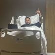 Neymar antes da operação no hospital, em Belo Horizonte - Foto: Neymar