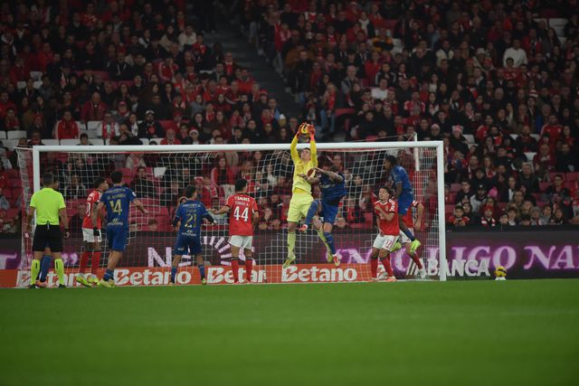 Momento do Benfica-Famalicão, na Luz