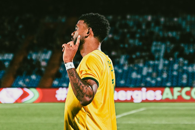 Lyle Foster, ex-jogador do V. Guimarães, foi a estrela do jogo - Foto: Federação Sul-africana de Futebol