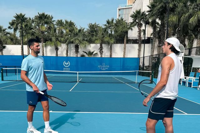Novak Djokovic e Arthur Cazaux - Foto: Instagram
