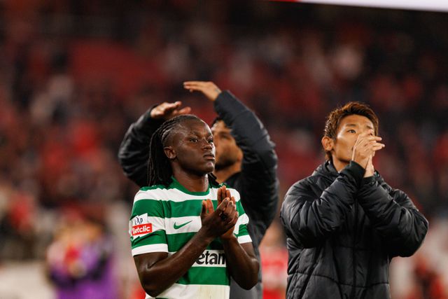 Geovany Quenda saiu desanimado do encontro diante do Benfica (Foto IMAGO)