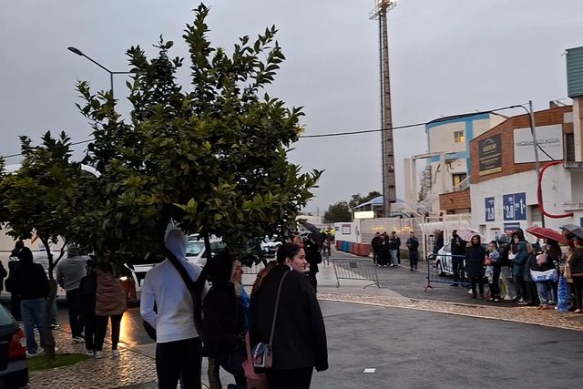 A chegada do Alverca para o duelo com o FC Porto