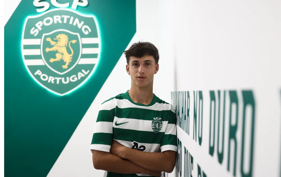 João Afonso Rodrigues chegou esta temporada do V. Guimarães (Foto Sporting CP)