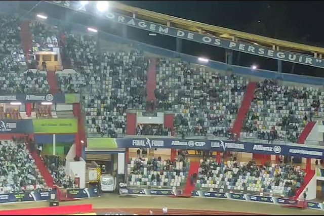 Bancadas ainda a 'meio gás' para o SC Braga-Sporting