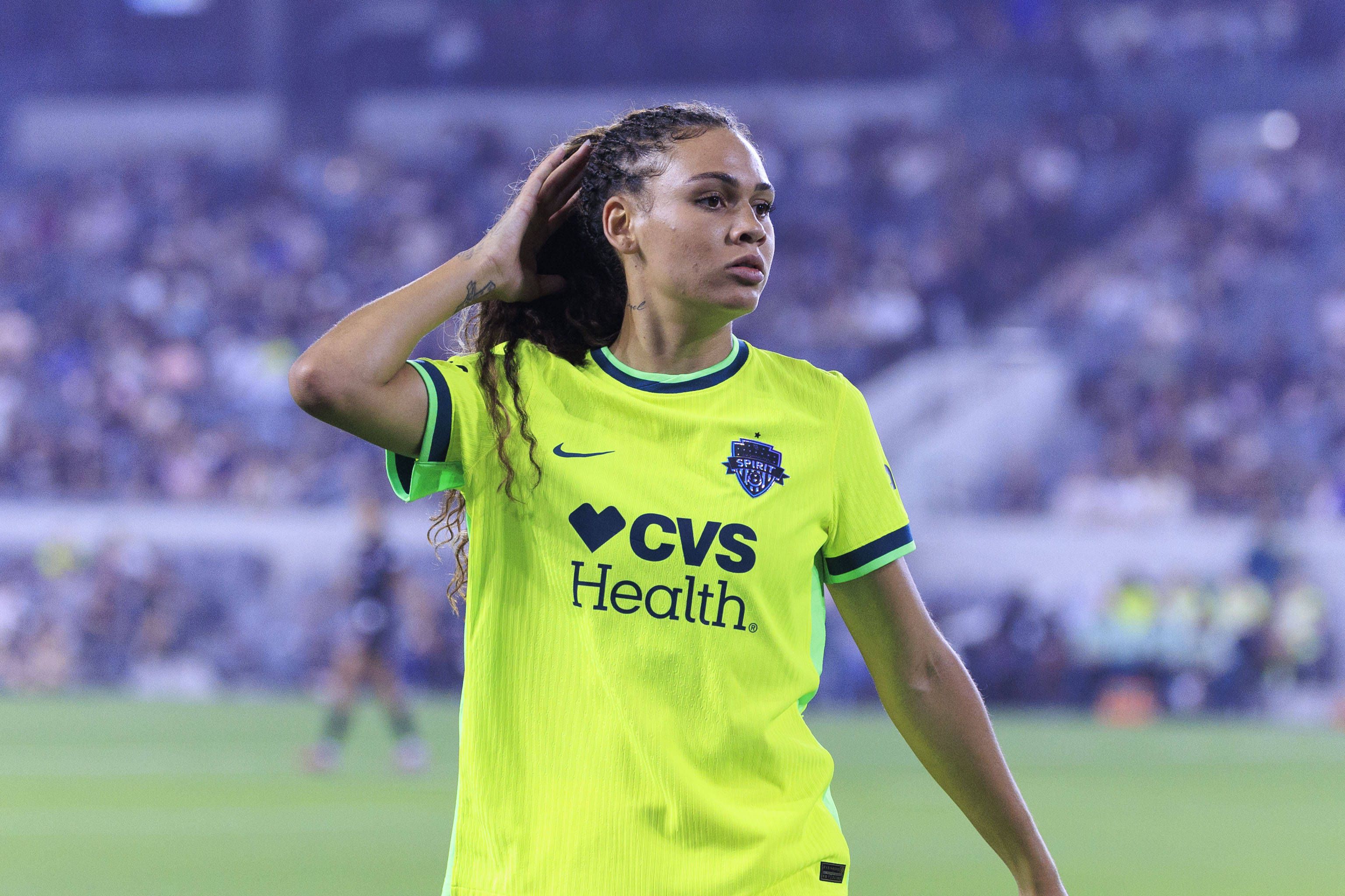 Trinity Rodman, futebolista norte-americana filha de Dennis Rodman - Foto: IMAGO