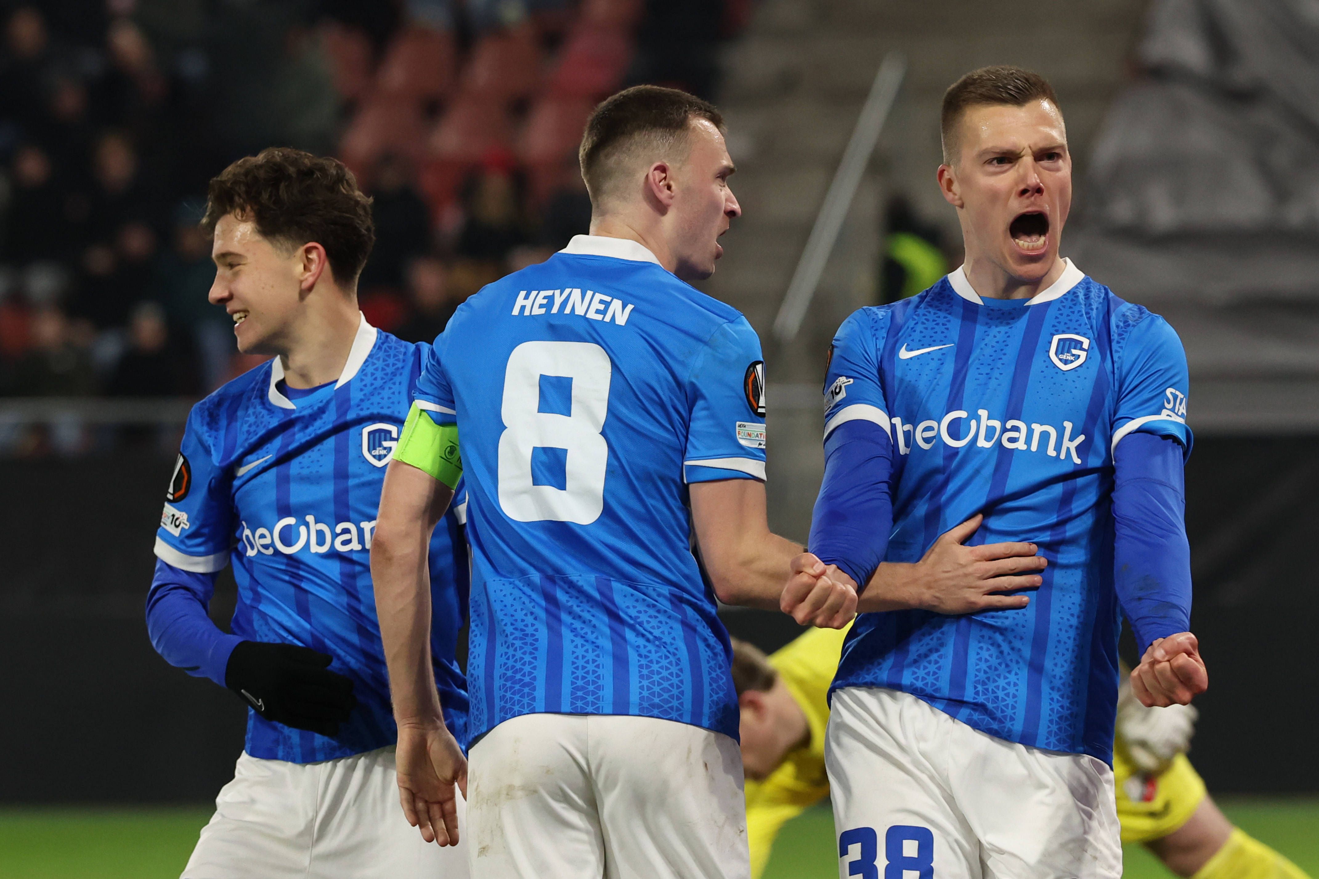 Genk está entre as equipas que ainda podem garantir a qualificação direta para os oitavos da Liga Europa e que, caso falhem o acesso direto, têm presença garantida no play-off da fase a eliminar - Foto: IMAGO