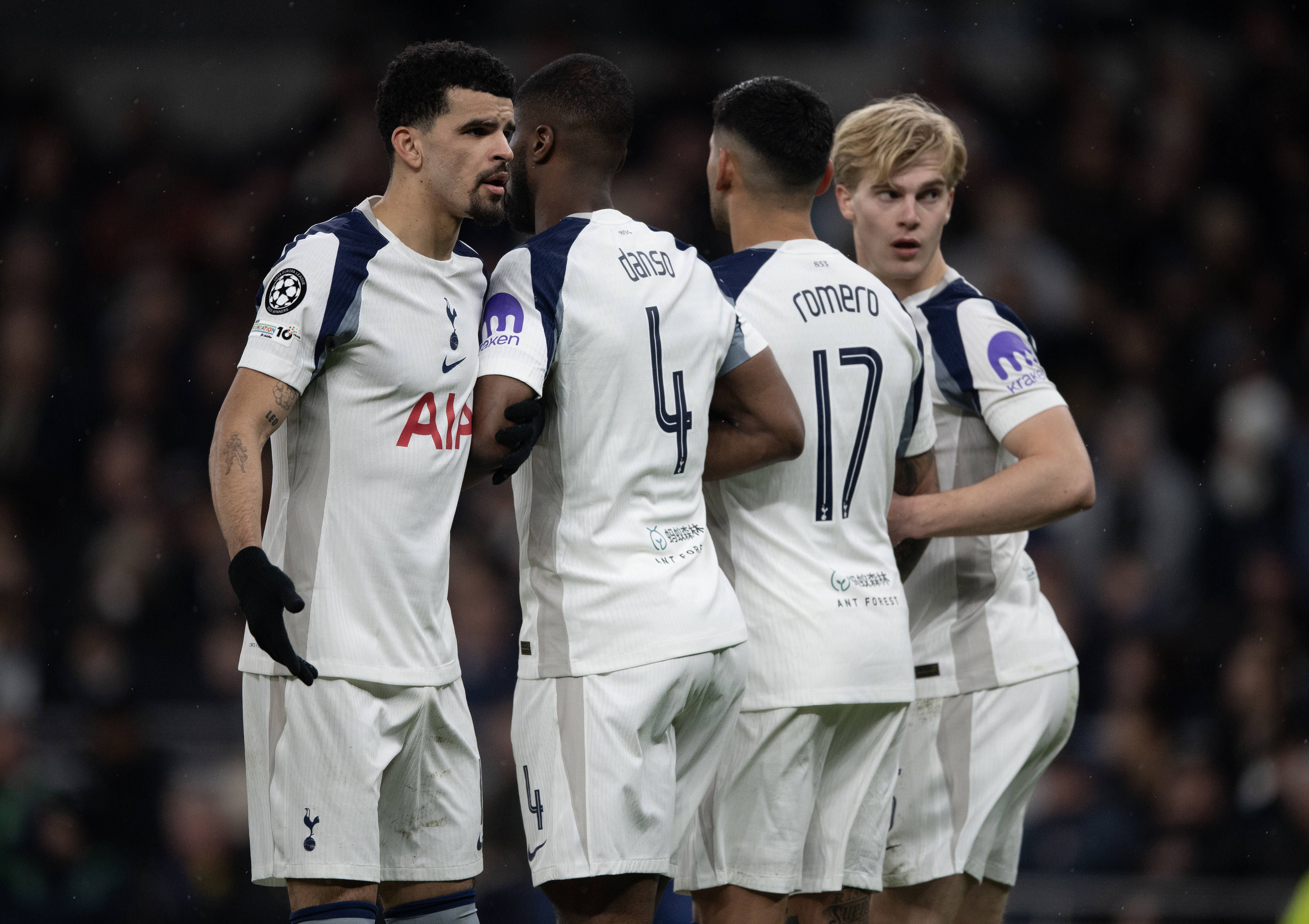 Tottenham está entre as equipas que ainda podem apurar-se diretamente para os oitavos da Champions e que, caso falhem o acesso direto, têm presença garantida no play-off da fase a eliminar - Foto: IMAGO