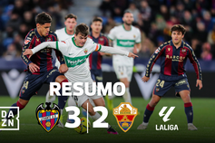 Três portugueses em jogo com cinco golos, um de bicicleta, outro aos 90+6' (resumo)