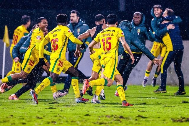 Jogadores do Paços de Ferreira celebram vitória 'dramática' aos 90+13' - Foto: Liga Portugal