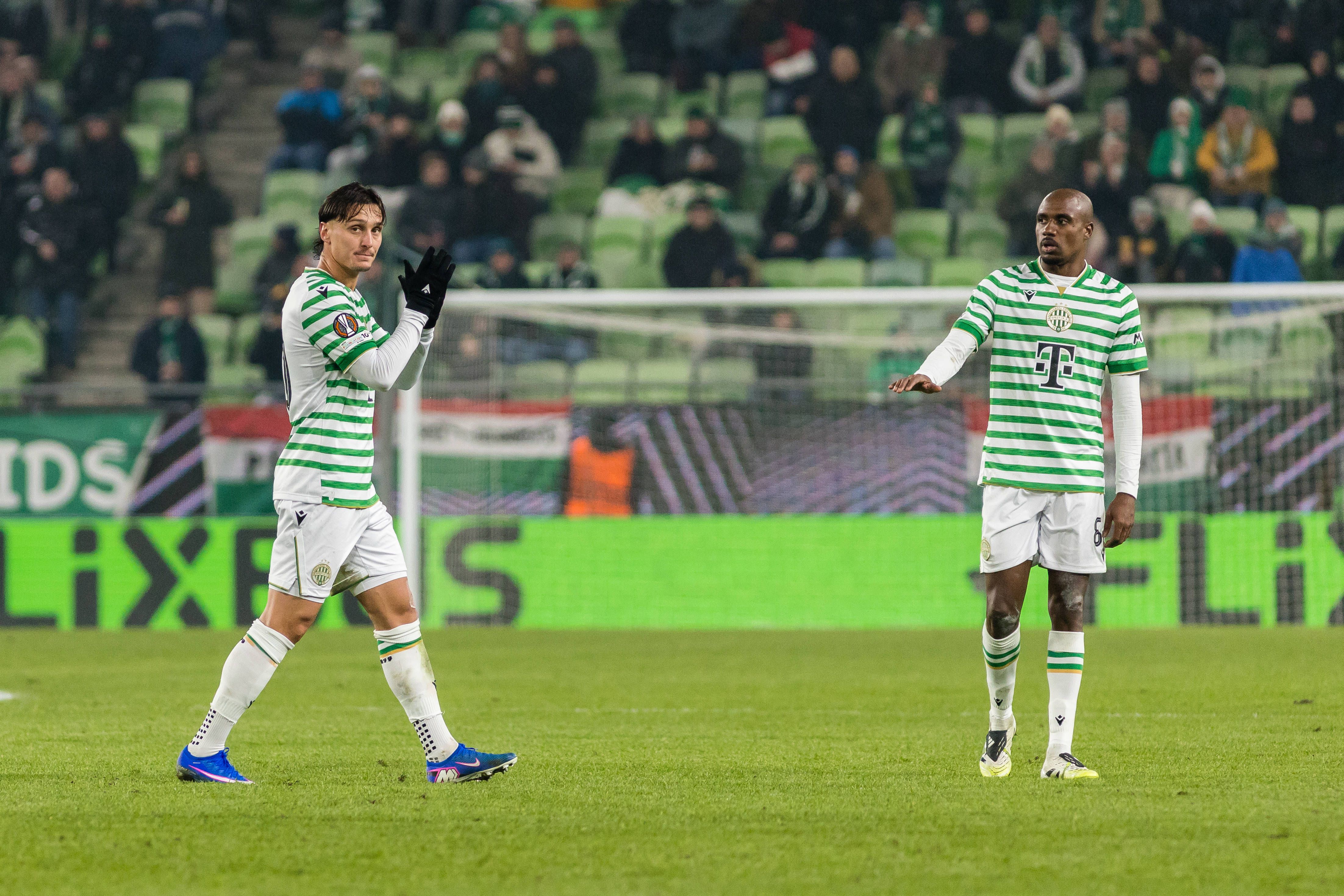 Ferencvaros está entre as equipas que ainda podem garantir a qualificação direta para os oitavos da Liga Europa e que, caso falhem o acesso direto, têm presença garantida no play-off da fase a eliminar - Foto: IMAGO