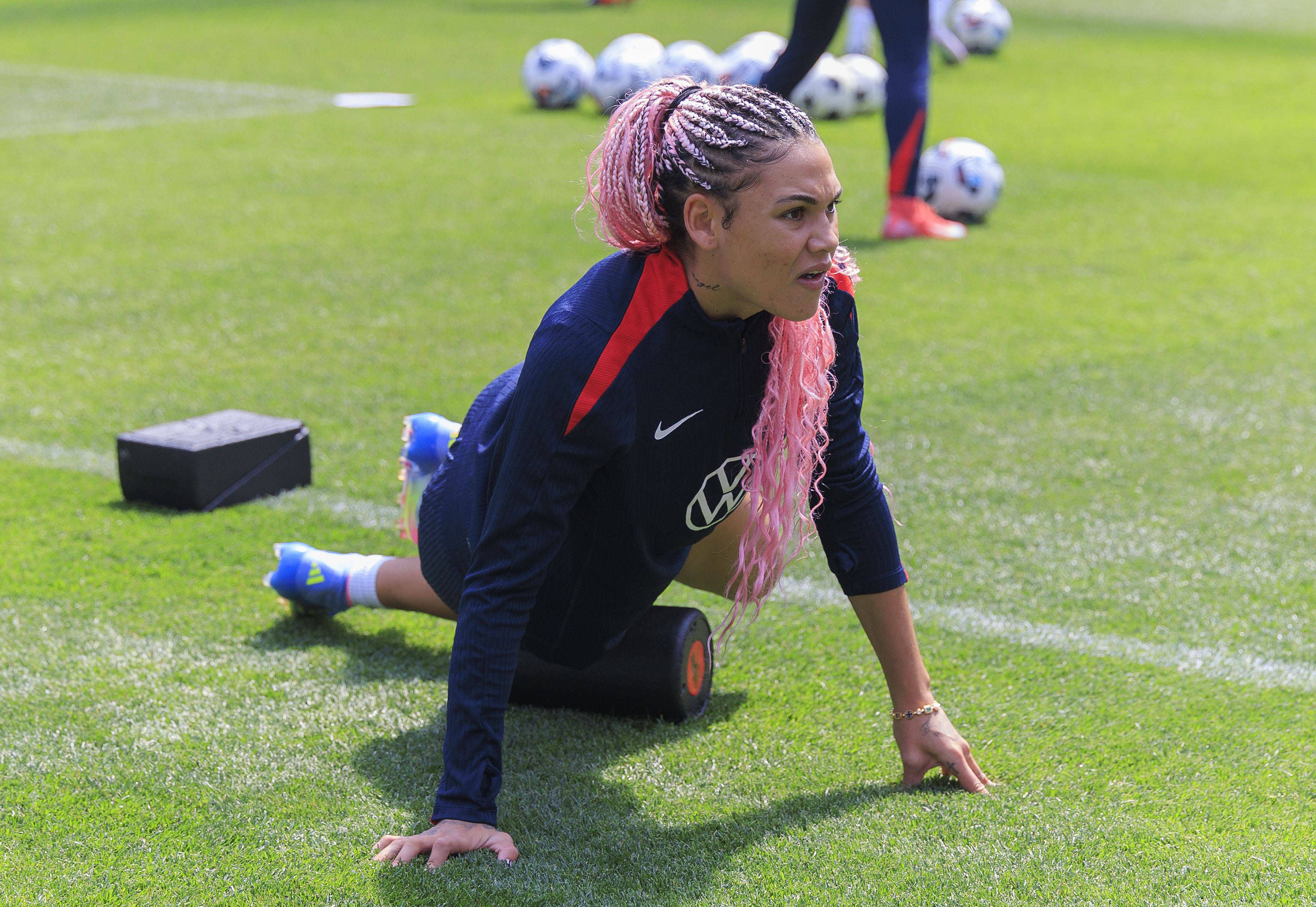 Trinity Rodman, futebolista norte-americana filha de Dennis Rodman - Foto: IMAGO