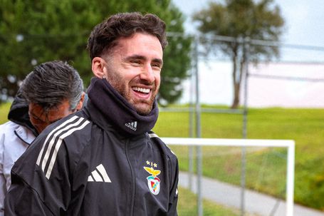 Rafa Silva no primeiro treino após o regresso ao Benfica - Foto: SL BENFICA