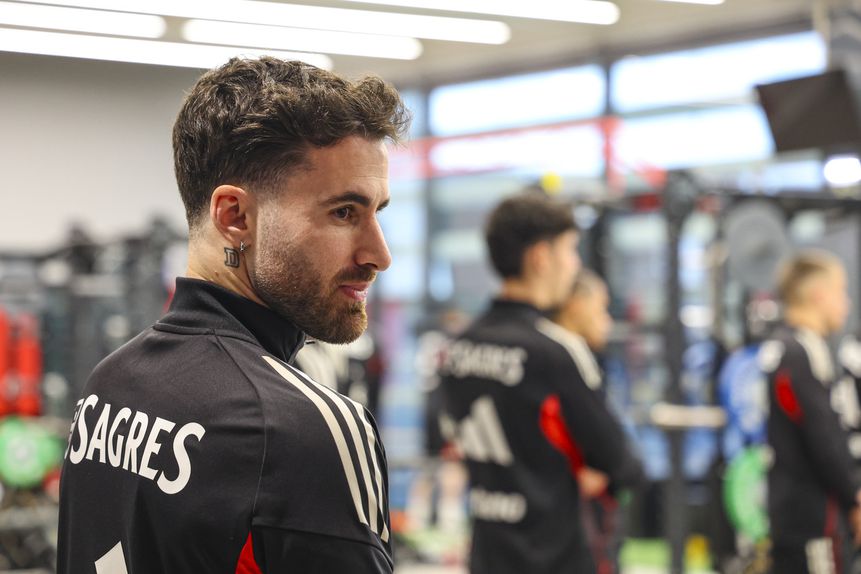 Rafa treinou-se esta manhã pela primeira vez depois de voltar a assinar pelo Benfica — Foto: SL Benfica