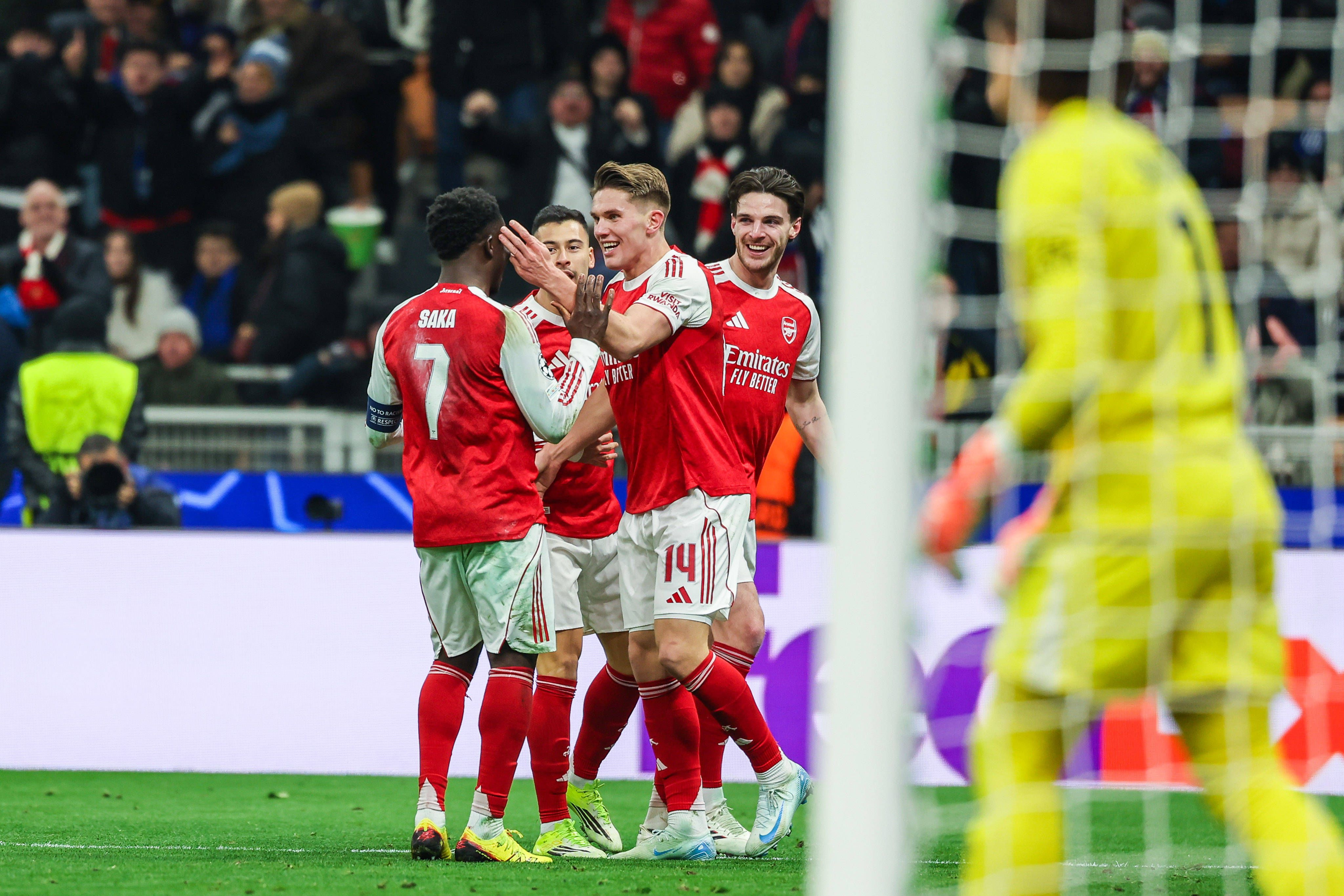 Arsenal já está apurado para os oitavos de final da UEFA Champions League