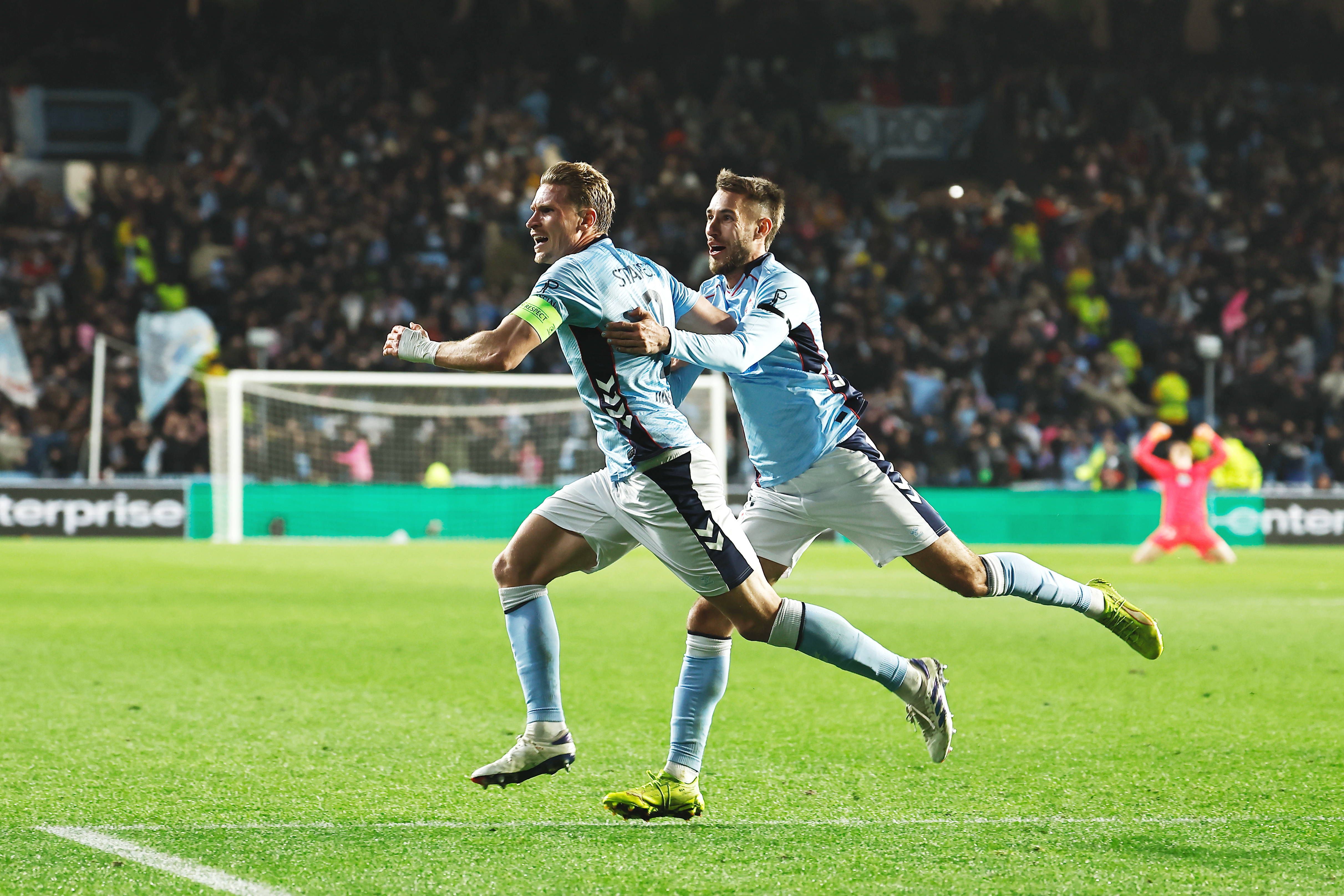 Celta de Vigo está entre as equipas que ainda podem garantir a qualificação direta para os oitavos da Liga Europa e que, caso falhem o acesso direto, têm presença garantida no play-off da fase a eliminar - Foto: IMAGO