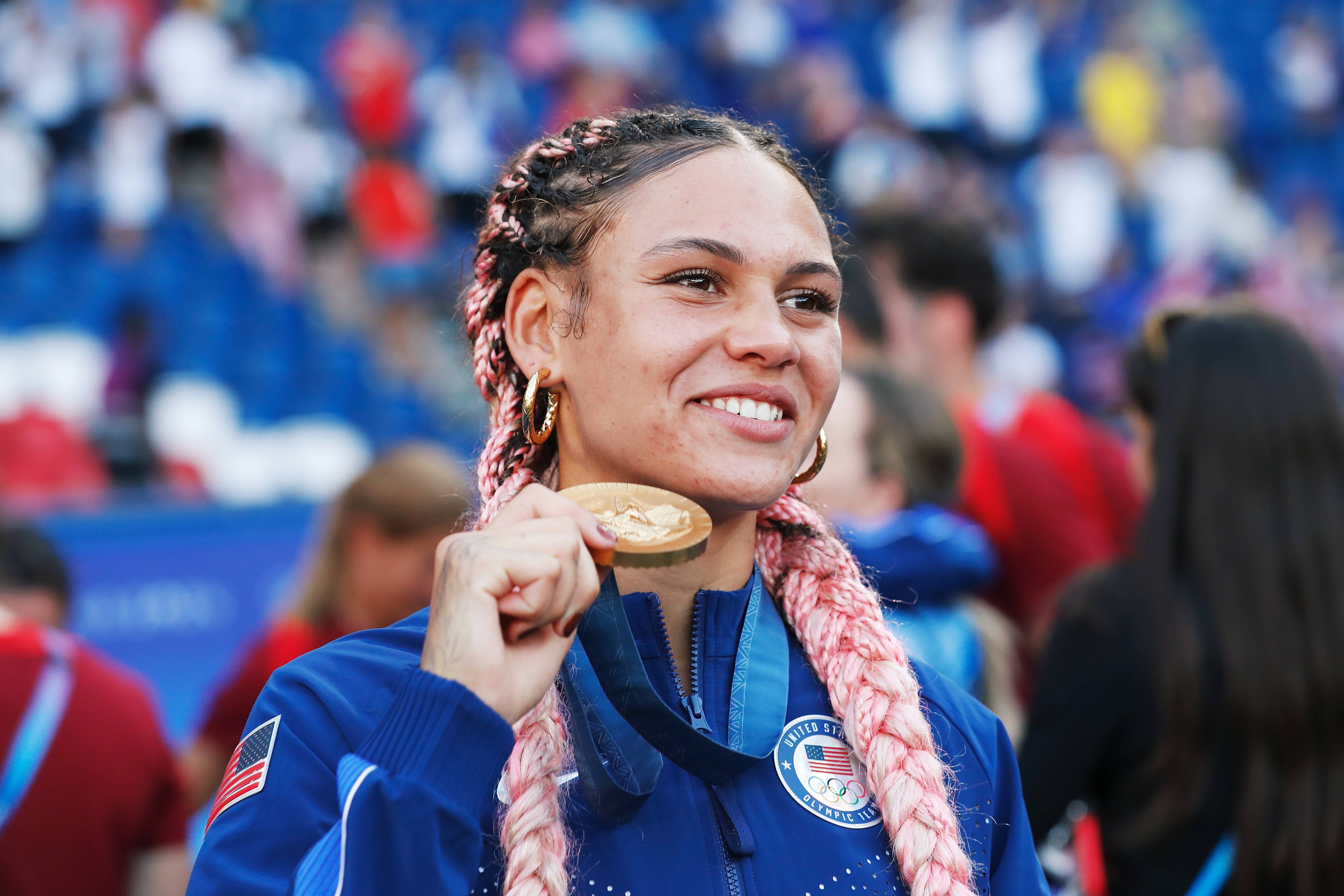 Trinity Rodman, futebolista norte-americana filha de Dennis Rodman - Foto: IMAGO