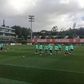 Quase todas as jogadoras convocadas no treino em simultâneo
