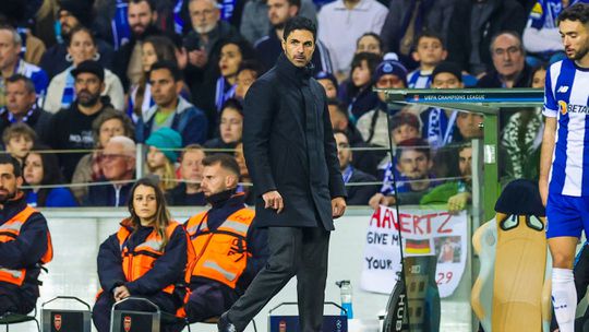 Arteta diz que Arsenal «anseia» pela segunda mão contra o FC Porto