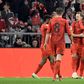 Festejos dos jogadores do Bayern