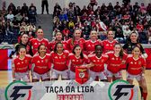 Benfica antes do início da final da Taça da Liga