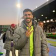 O sorriso de Paulinho depois de marcar três golos (X/Toluca)