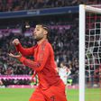 Gnabry a fazer a sua celebração após mais um golo pelo Bayern