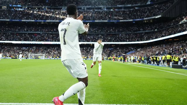 Vinícius Júnior a festejar golo