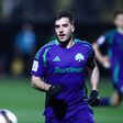 Fotis Ioannidis, avançado grego, em ação com a camisola do Panathinaikos