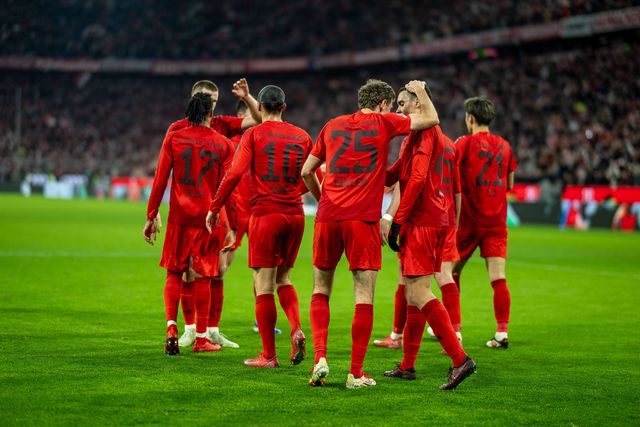 Festejos do Bayern frente ao Eintracht Frankfurt