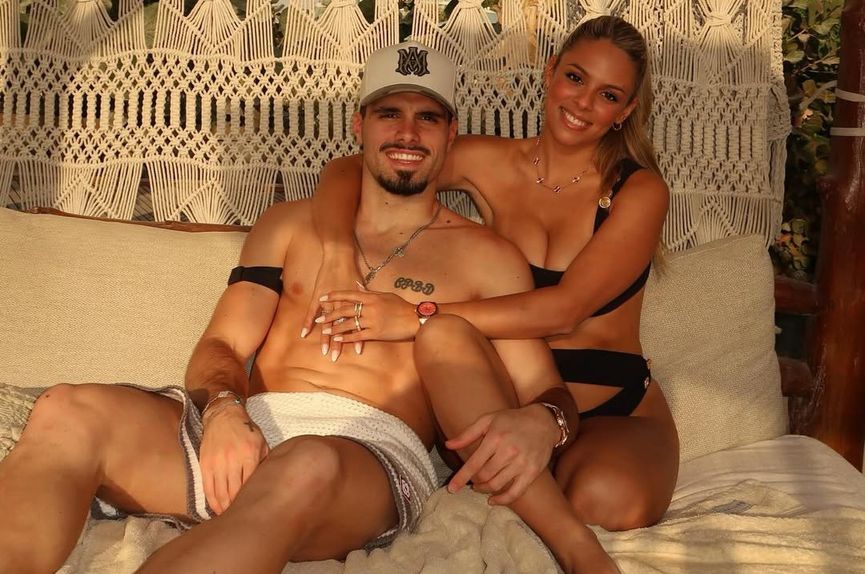 Pedro Neto com a namorada, Carolina Cunha e Silva