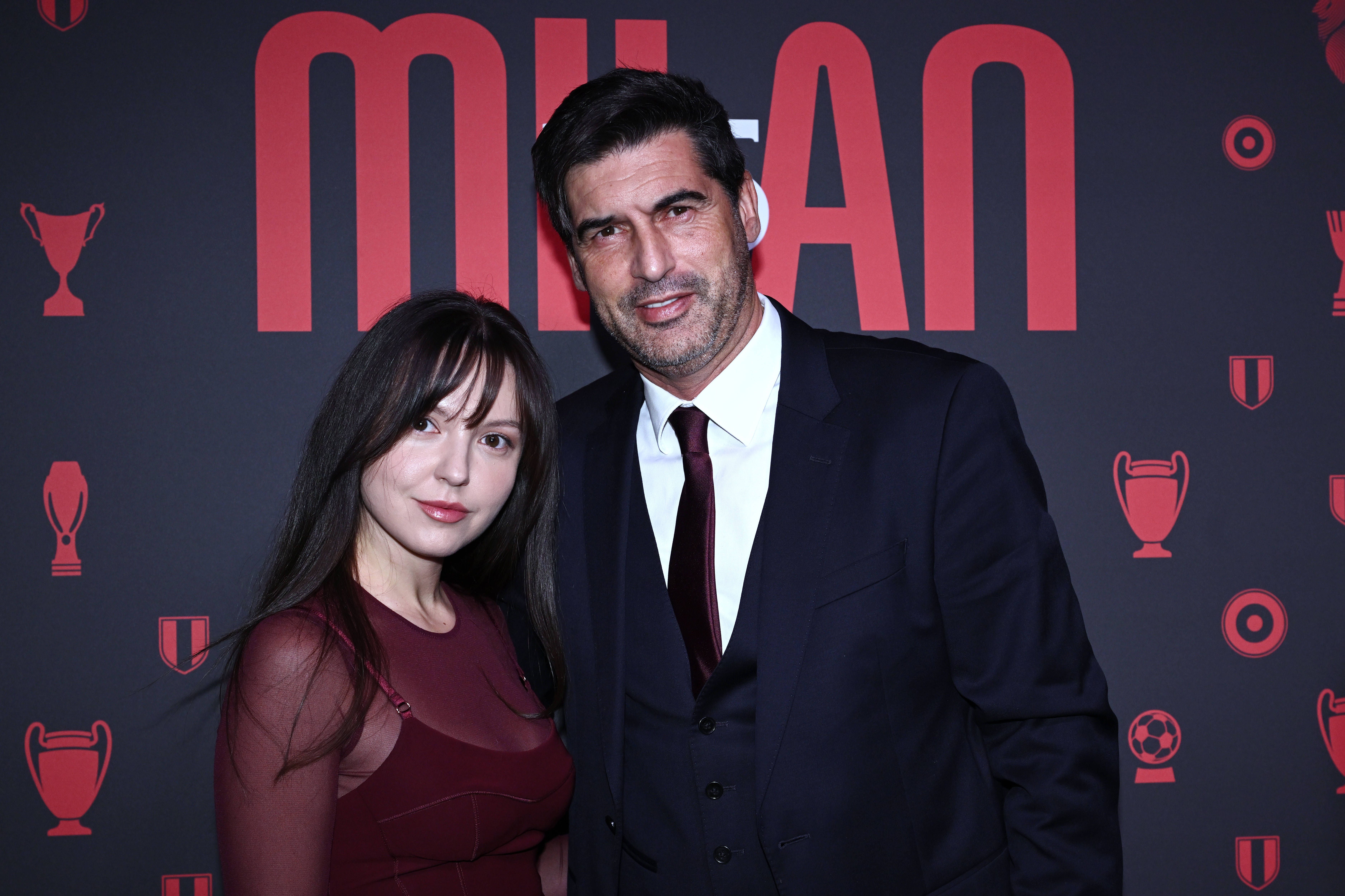 Paulo Fonseca ao lado da sua mulher ucraniana, Kateryna Ostroushko