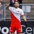 Ángel Alarcón a festejar o seu segundo golo pelo Utrecht