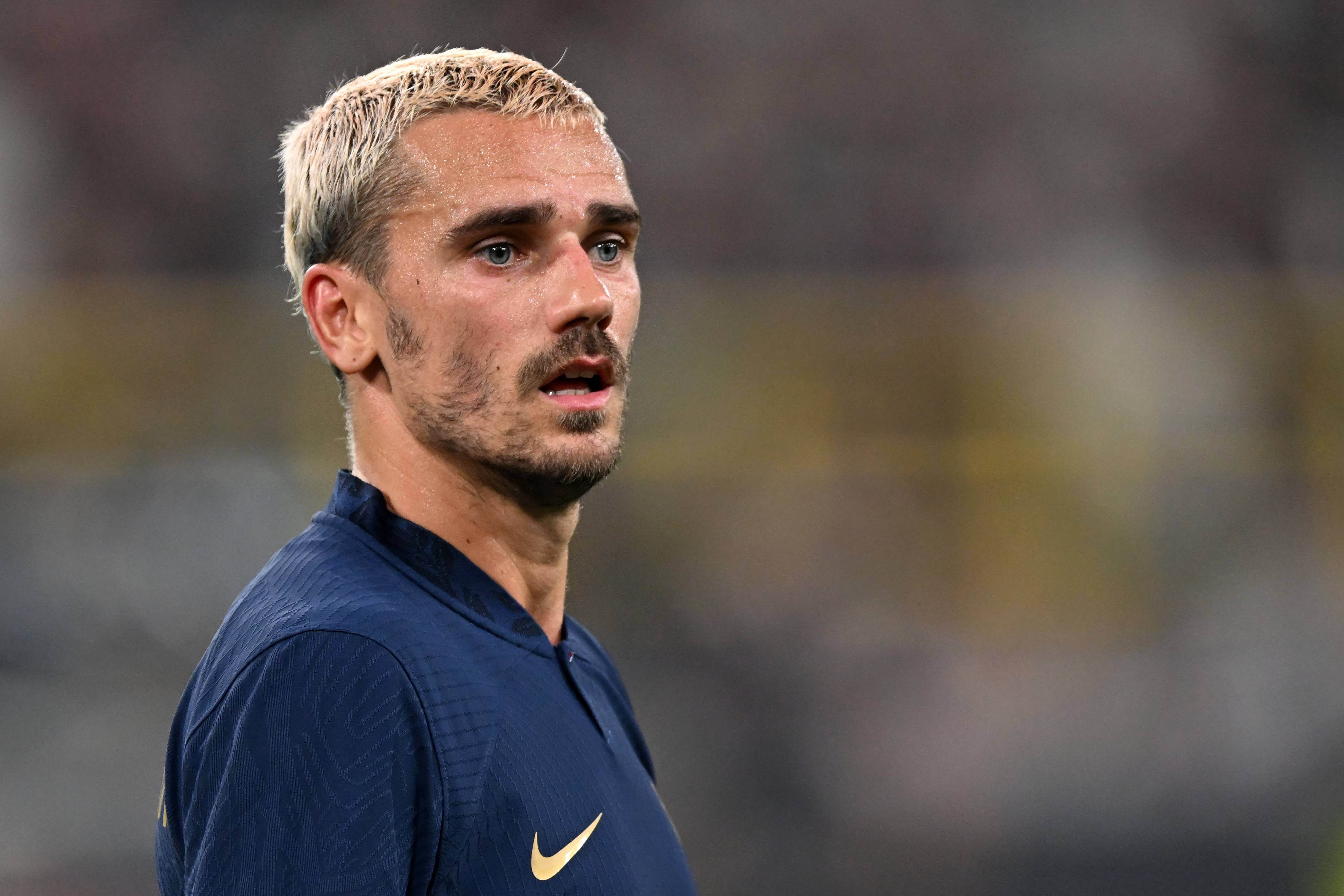 Em 2023, Griezmann pintou o cabelo de loiro (IMAGO)