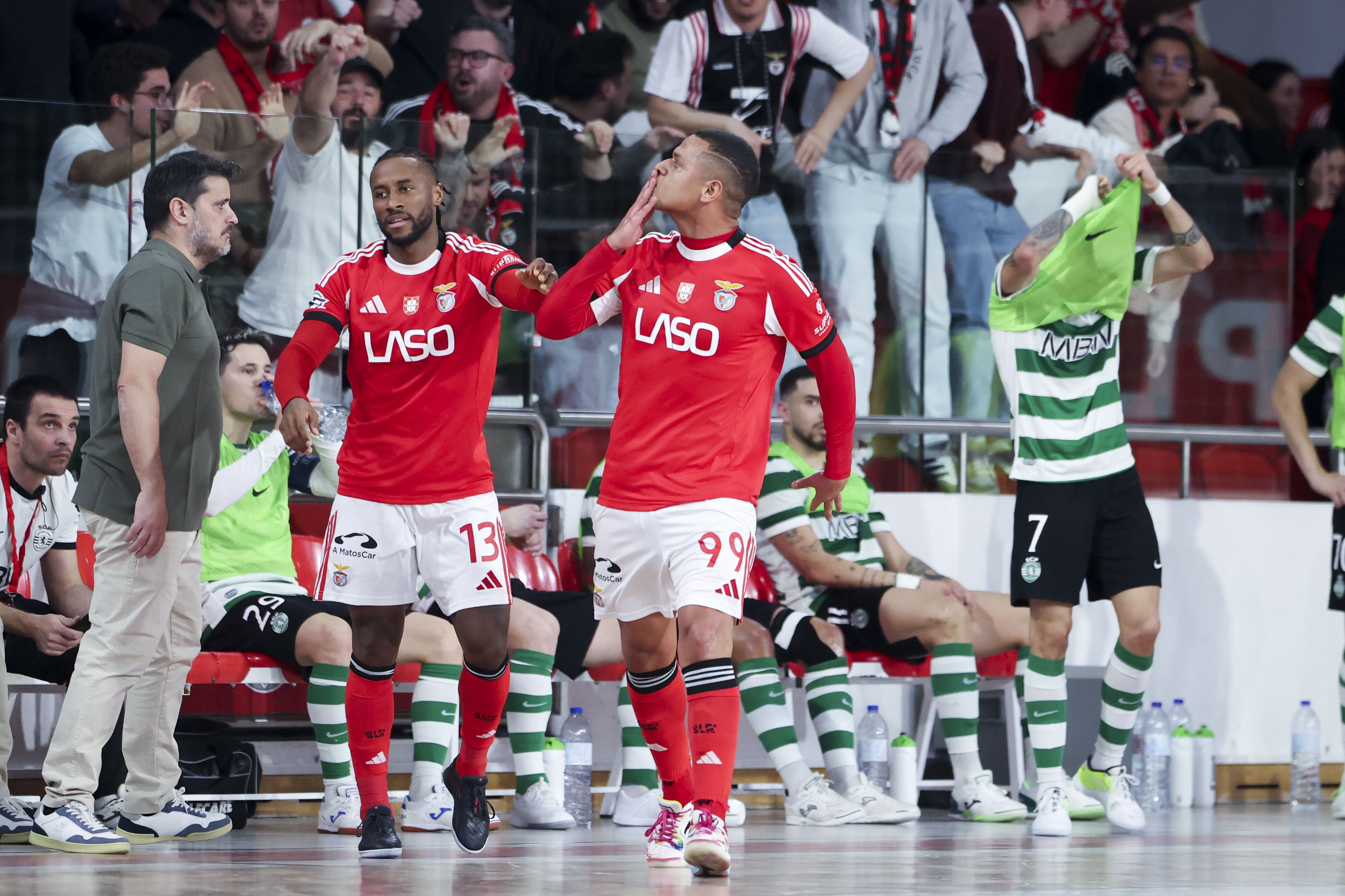 Benfica em vantagem (4-3) na eliminatória. Foto: José Sena/LUSA