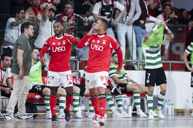 Benfica em vantagem (4-3) na eliminatória. Foto: José Sena/LUSA