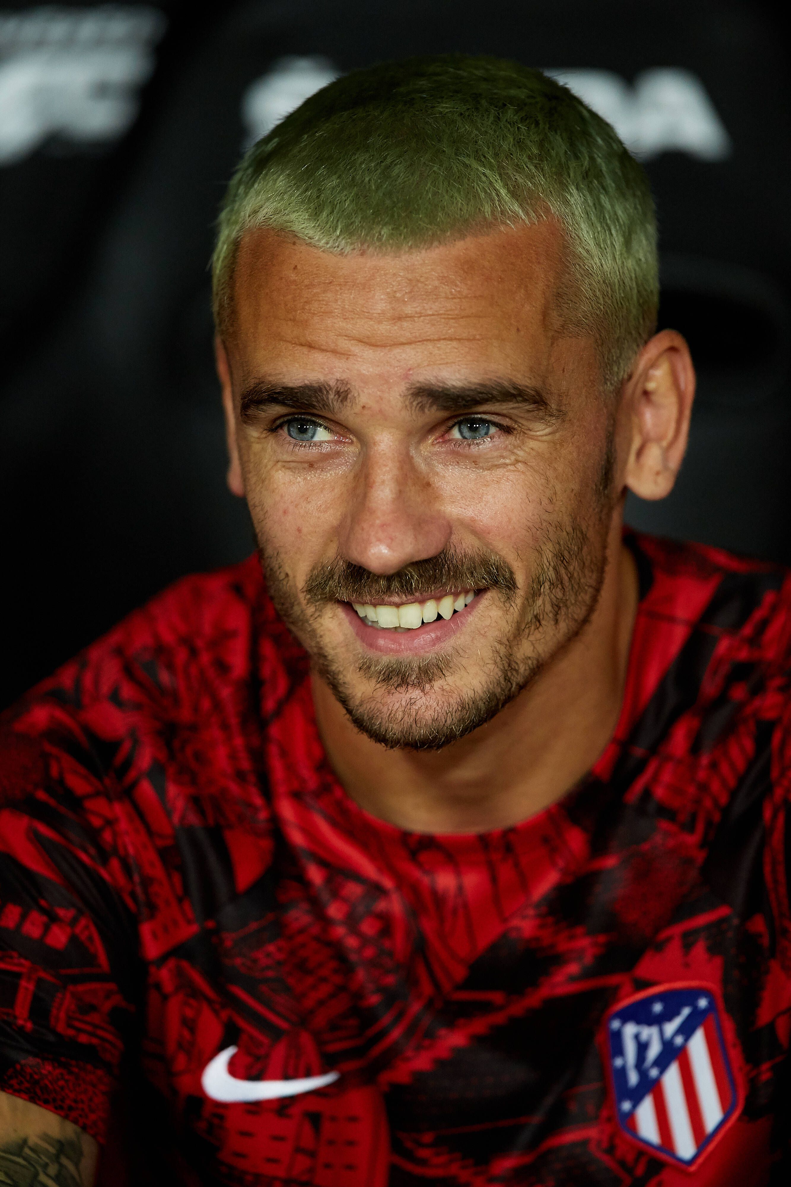 Griezmann com tons de verde no cabelo (IMAGO)