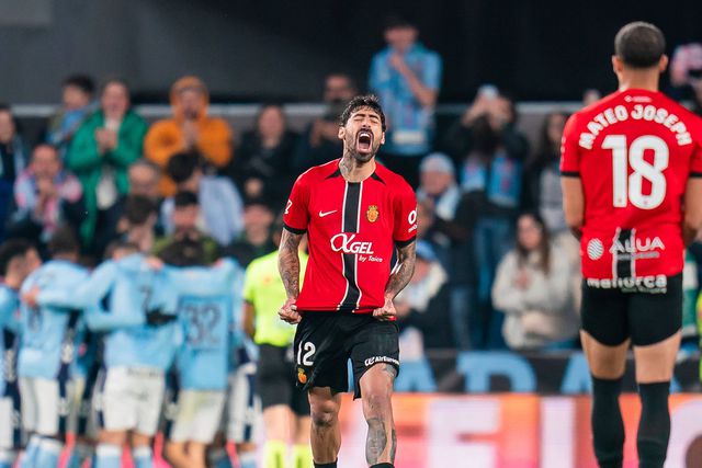 Samu Costa durante encontro entre Maiorca e Celta