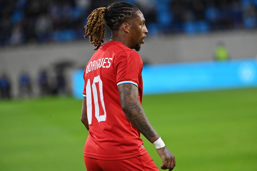 Gerson Rodrigues em ação pelo Luxemburgo