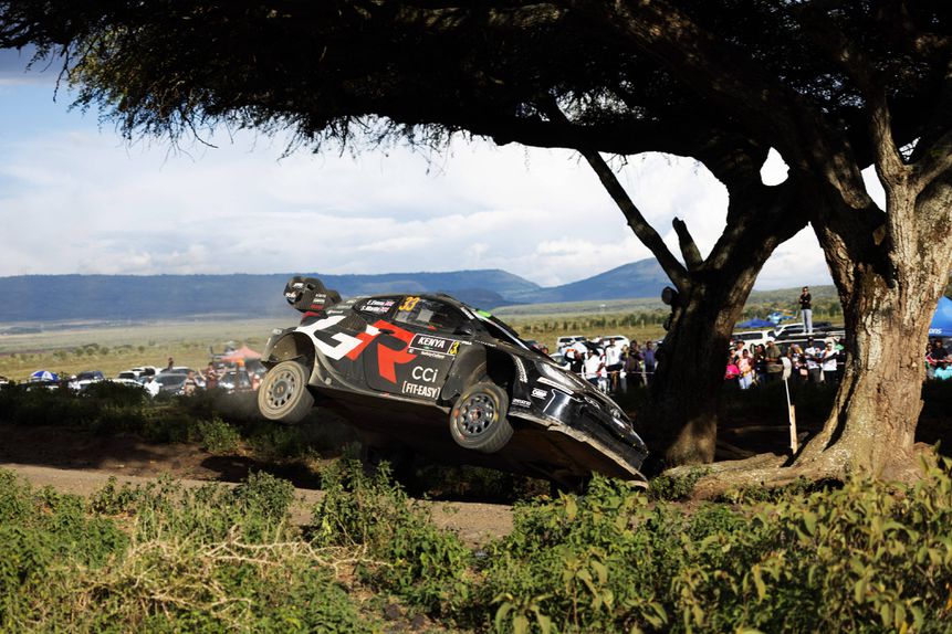 Apesar da imagem, Elfyn Evans venceu o Rali Safari com considerável tranquilidade (foto: IMAGO)
