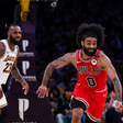 Lance do jogo entre Bulls e Lakers