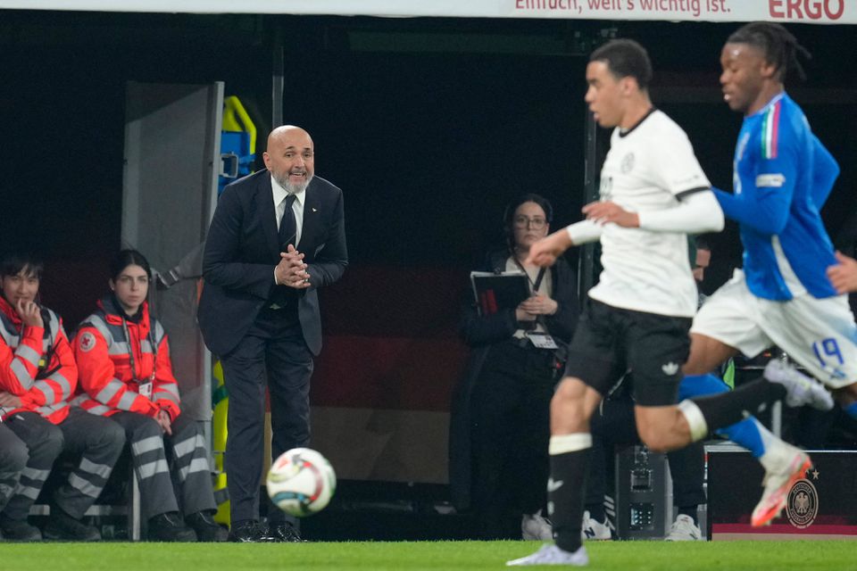 Spalletti durante o Alemanha-Itália (IMAGO)