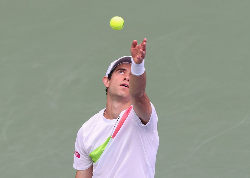 Nuno Borges, número um nacional, em ação