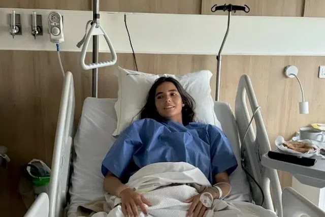 Teresa Bonvalot, 26 anos, vai começar a recuperação após cirurgia ao pé. Foto Instagram Teresa Bonvalot